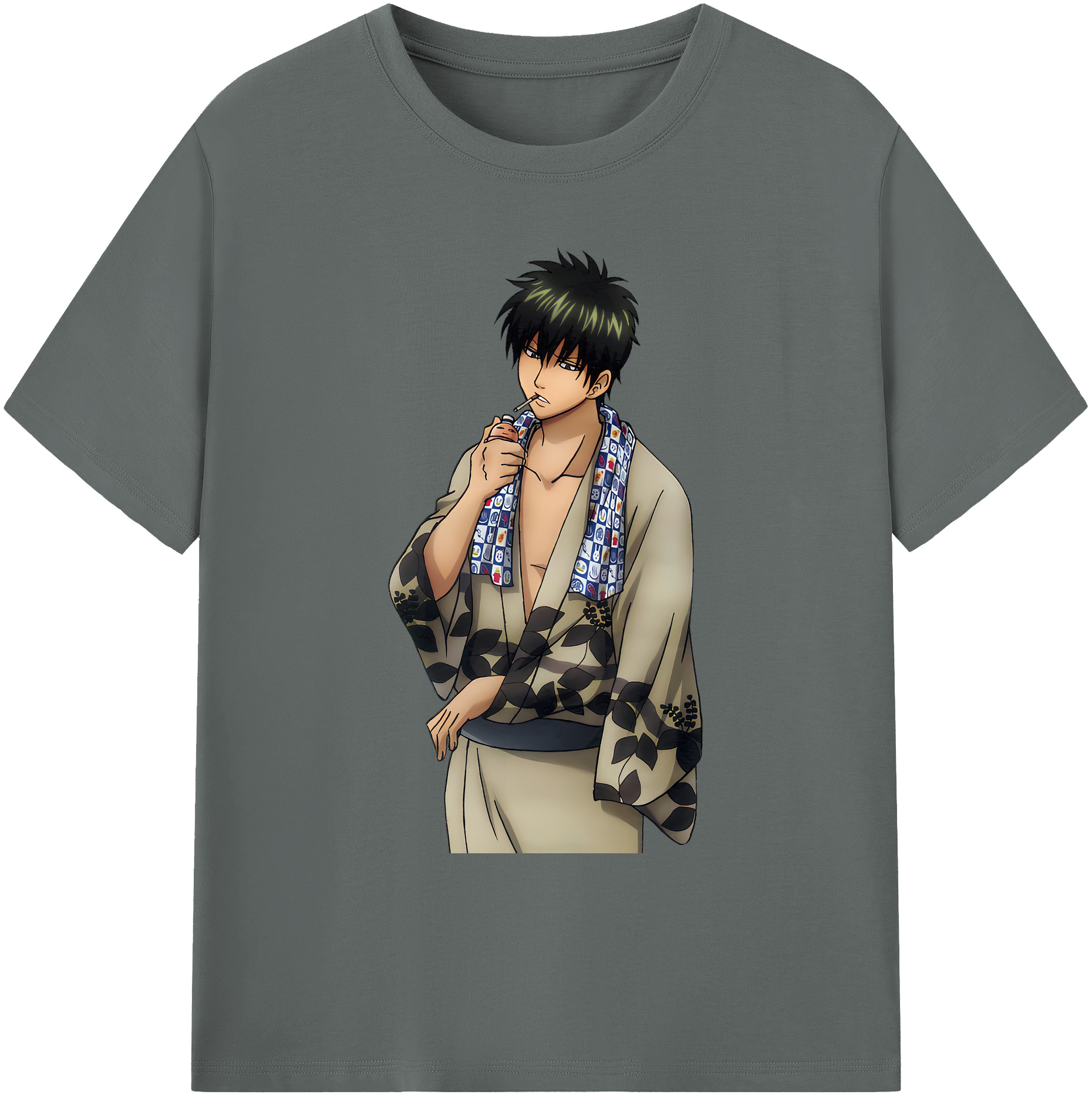 （画像用） ぎんたま 坂田銀時（さかたぎんとき） 神楽 志村新八（しむら しんぱち） GINTAMA Sakata Gintoki Kagura Shimura Shinpachi 綿100％ メンズ半袖Tシャツ｜肌触りやわらか＆通気性